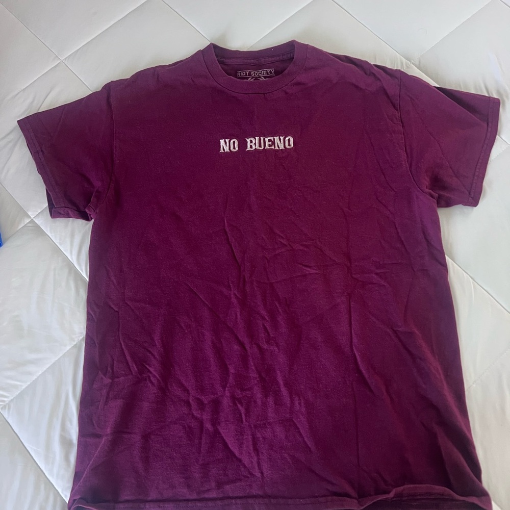 Riot Society Maroon 'No Bueno' Tee